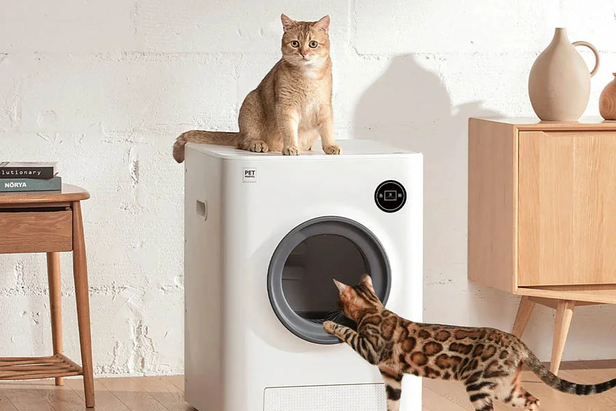 rotating litter box