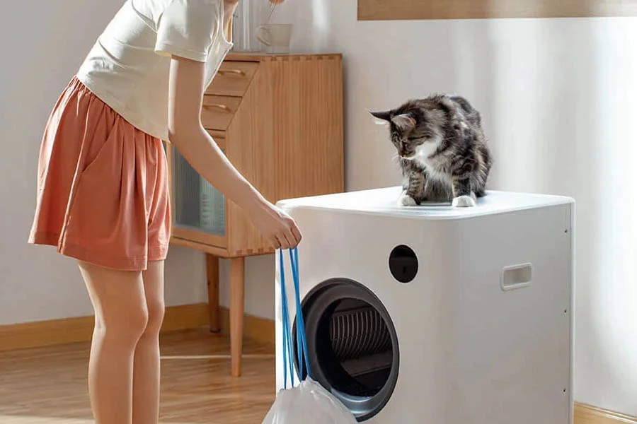 cat self cleaning litter