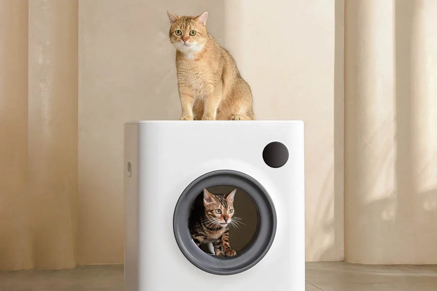 self-cleaning cat litter boxes